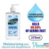 Aqium Antibacterial Hand Sanitiser 70% Alcoho - 375ml