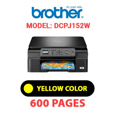 BROTHER DCPJ152W PRINTER - YELLOW INK