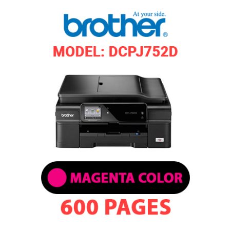 BROTHER DCPJ752D PRINTER - MAGENTA INK
