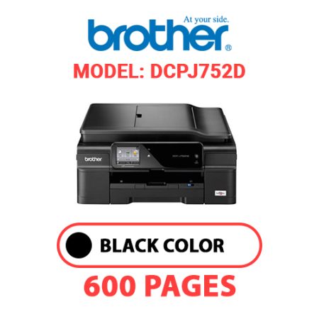 BROTHER DCPJ752D PRINTER - BLACK INK