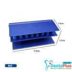 Bur Holder 16 Holes Assorted Color Block Sterilizer Stand with Silicone