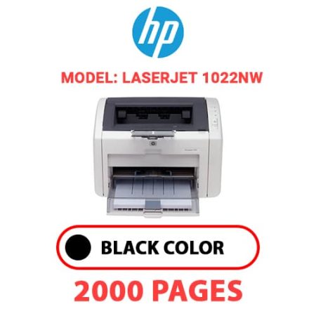 HP LaserJet 1022nw -  BLACK TONER