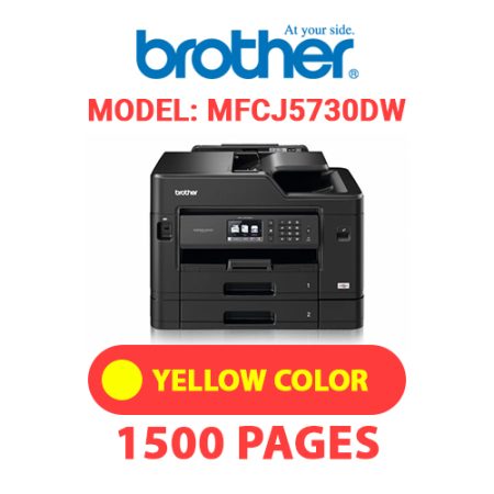 BROTHER MFCJ5730DW PRINTER - YELLOW INK