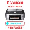CANON MX860 PRINTER - CYAN INK
