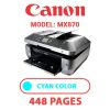 CANON MX870 PRINTER - CYAN INK