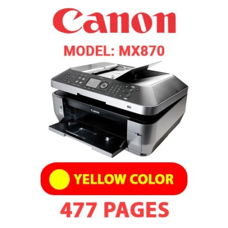 CANON MX870 PRINTER - YELLOW INK