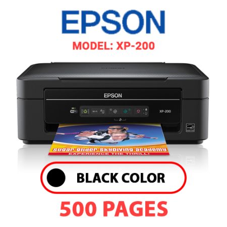 EPSON XP-200 PRINTER - BLACK INK