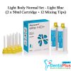 Elite HD+ Impression Material (2 x 50ml Cartridges+12 Mixing Tips) Zhermack - light-body-normal-set-light-blue