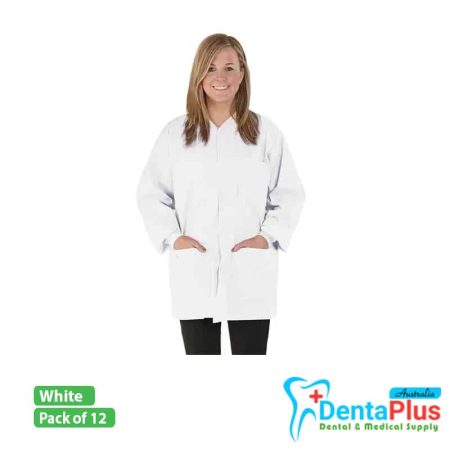 Medicom Safewear Hipster Jackets - White - Pack of 12