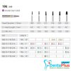 Diamond Burs  Round End Taper ISO: 196-849 MDT #10Pcs/Box