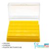 Bur Holder 24 Holes – Plastic Rectangular #Each - yellow