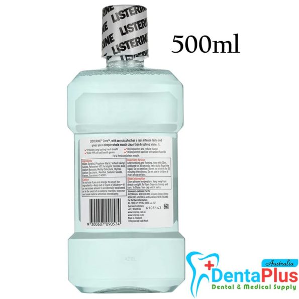 LISTERINE MOUTH WASH ZERO 500ML.