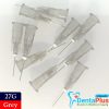 Dispensing Straight Needles Tips For Liquid Dispenser Non-Sterile Syringe #100pcs/pkt - 27g-grey