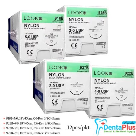 Sutures Look Nylon #12pcs/pkt