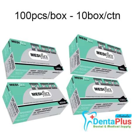 Mediflex Flexi latex gloves powder free