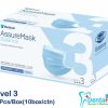 Face Masks (Level -3) Blue Medicom Assure Earloop