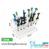 Composite & Etch Syringes Holder with Tips Dispenser & Syringe Acrylic Organizer Holder-12 or 21 or 23 Holes - syringe-acrylic-organizer-holder-23-holes
