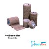 Coban Elastic Cohesive Bandage Roll – Self-Adherent, Latex-Free Medical Wrap - 7-5cm-x-2m-roll
