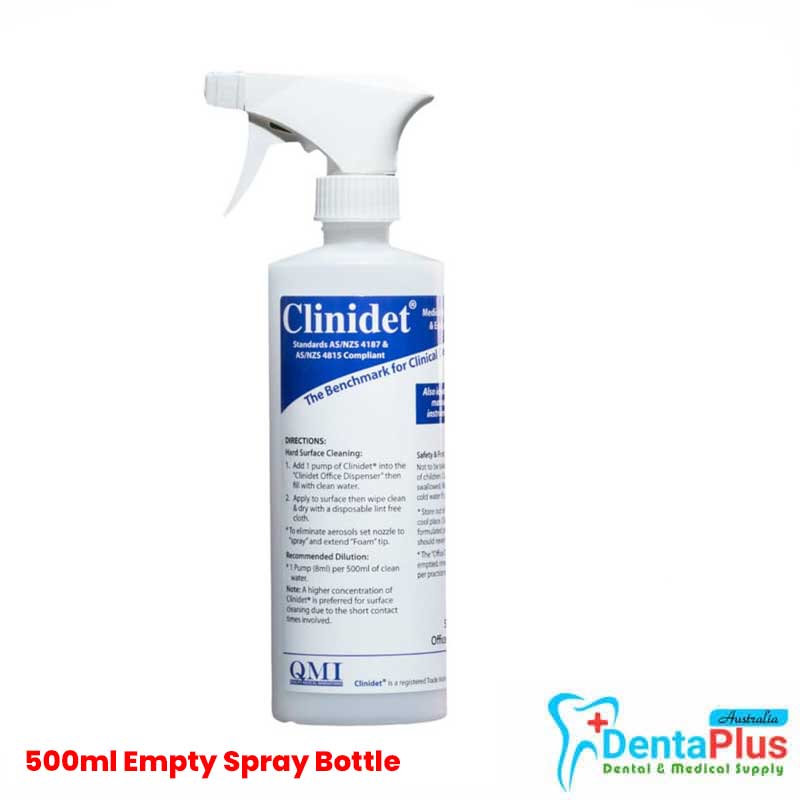 Clinidet Clinical Detergent 500ml Empty Spray Bottle